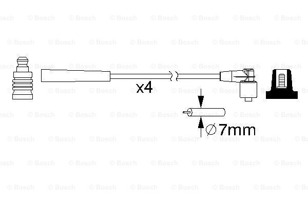 BOSCH Süütesüsteemikomplekt 0 986 357 193