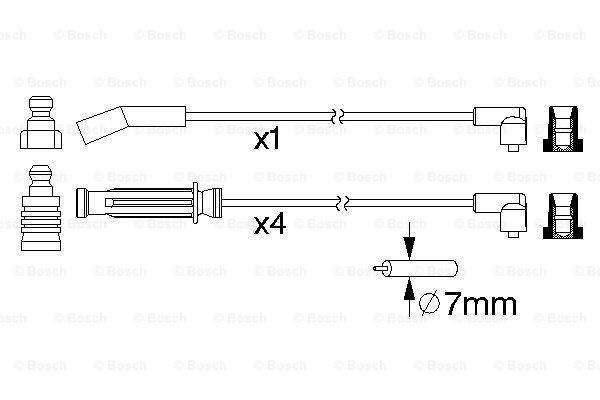 BOSCH Süütesüsteemikomplekt 0 986 357 212