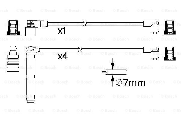 BOSCH Süütesüsteemikomplekt 0 986 357 223