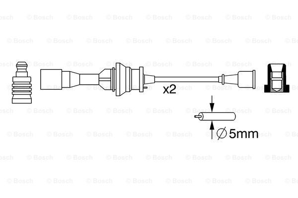 BOSCH Süütesüsteemikomplekt 0 986 357 266