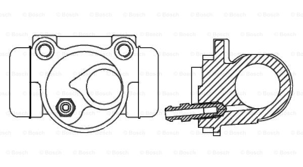 BOSCH Rattapidurisilinder 0 986 475 637