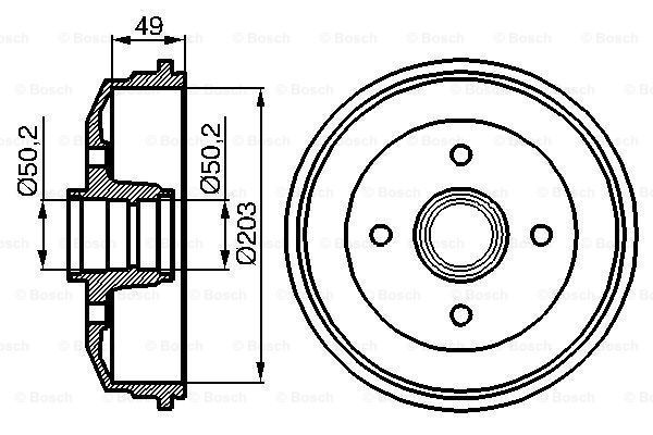 BOSCH Piduritrummel 0 986 477 050