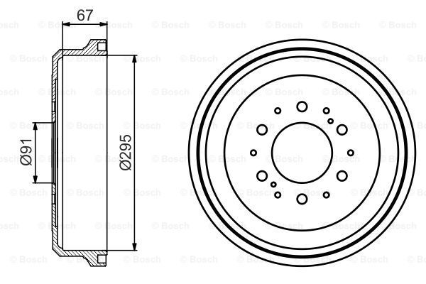 BOSCH Тормозной барабан 0 986 477 241