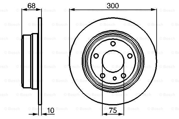 BOSCH Тормозной диск 0 986 478 323