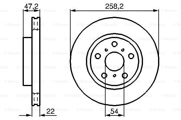 BOSCH Тормозной диск 0 986 478 396