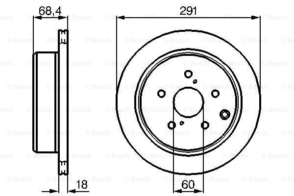 BOSCH Тормозной диск 0 986 478 443