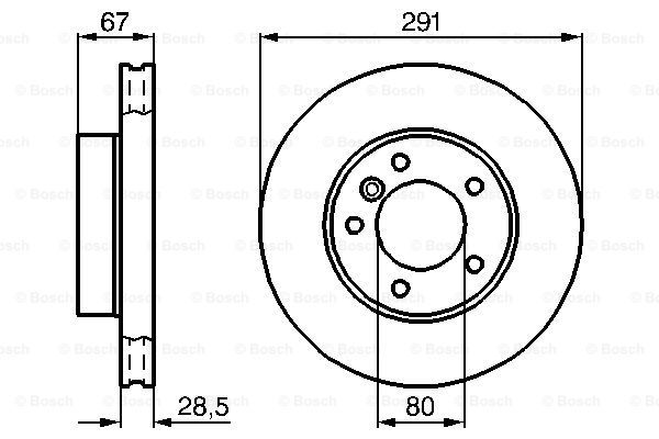 BOSCH Тормозной диск 0 986 478 691