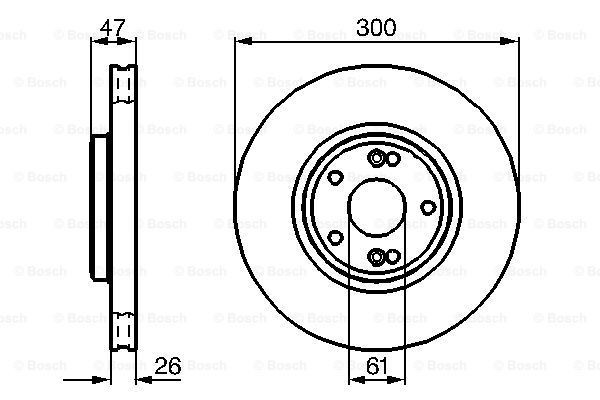 BOSCH Тормозной диск 0 986 478 743