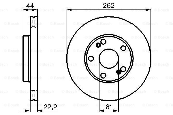 BOSCH Тормозной диск 0 986 478 864