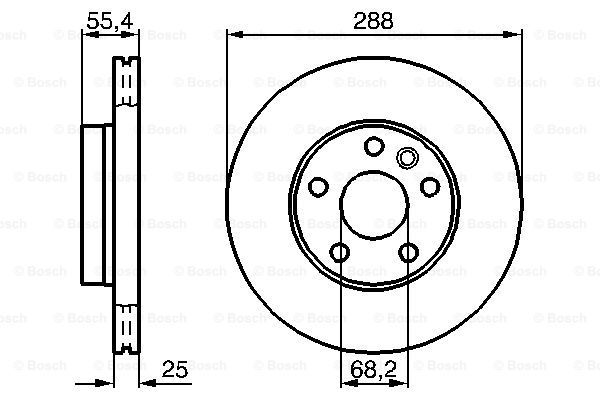 BOSCH Тормозной диск 0 986 478 893