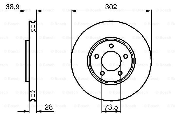 BOSCH Piduriketas 0 986 479 117