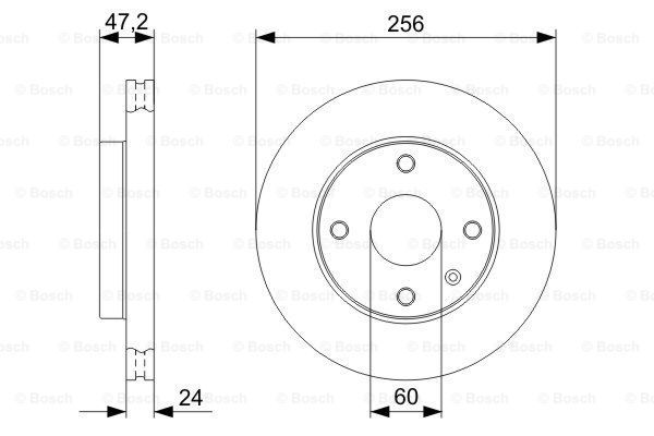 BOSCH Тормозной диск 0 986 479 328