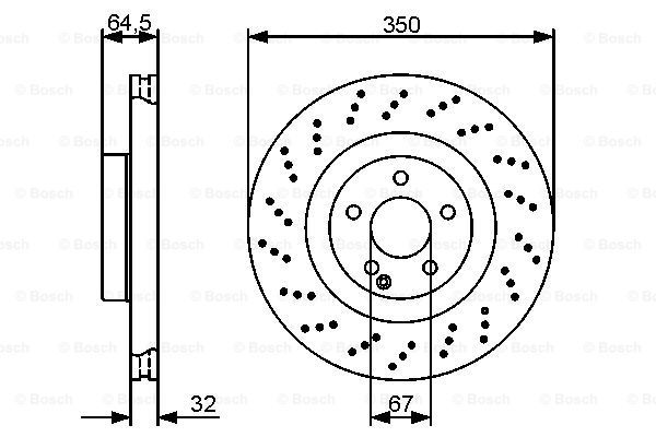 BOSCH Тормозной диск 0 986 479 412