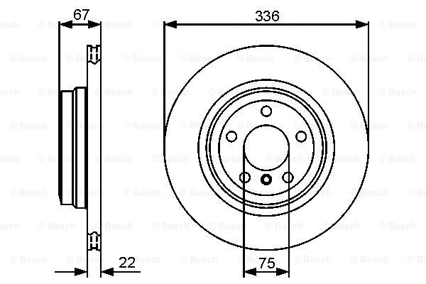 BOSCH Тормозной диск 0 986 479 439