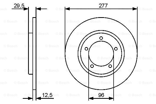 BOSCH Тормозной диск 0 986 479 487