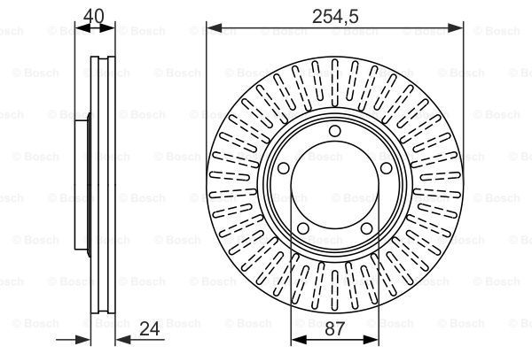 BOSCH Тормозной диск 0 986 479 596