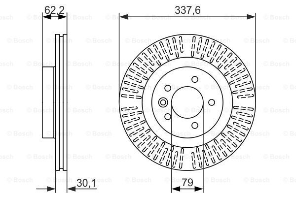 BOSCH Тормозной диск 0 986 479 705