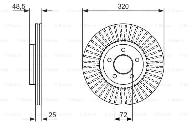 BOSCH Тормозной диск 0 986 479 794