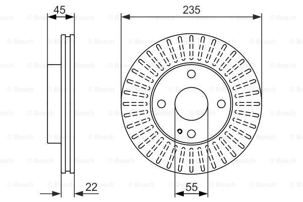 BOSCH Тормозной диск 0 986 479 842