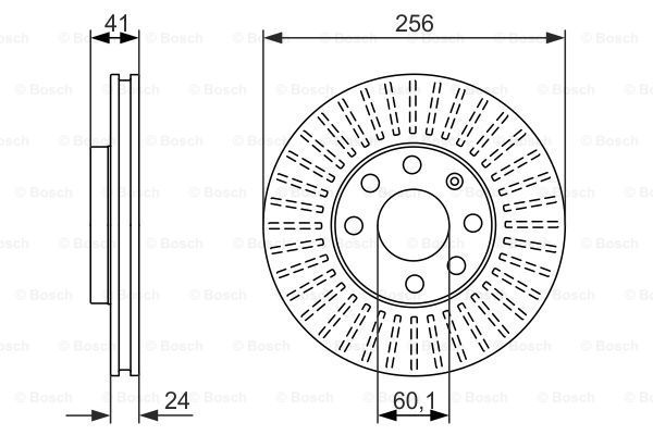 BOSCH Тормозной диск 0 986 479 917