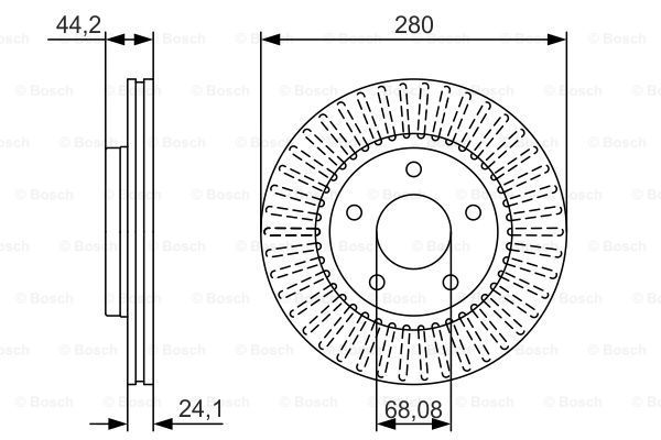 BOSCH Тормозной диск 0 986 479 A19