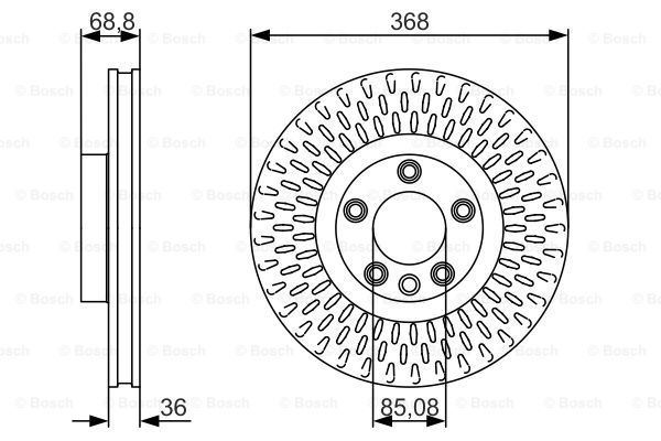 BOSCH Тормозной диск 0 986 479 A33