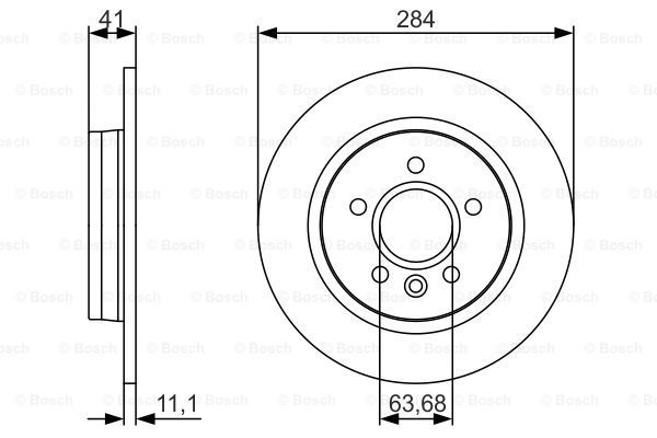 BOSCH Тормозной диск 0 986 479 A36