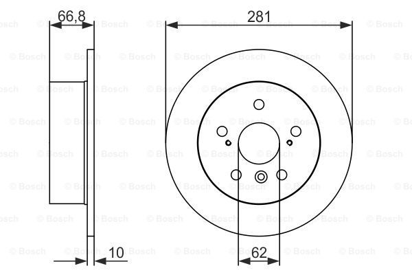 BOSCH Тормозной диск 0 986 479 C21