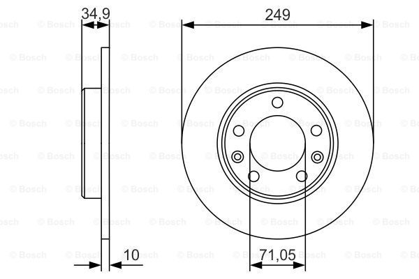 BOSCH Piduriketas 0 986 479 C23