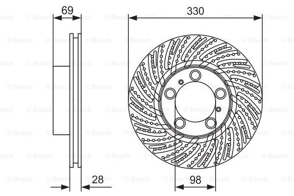 BOSCH Piduriketas 0 986 479 D24