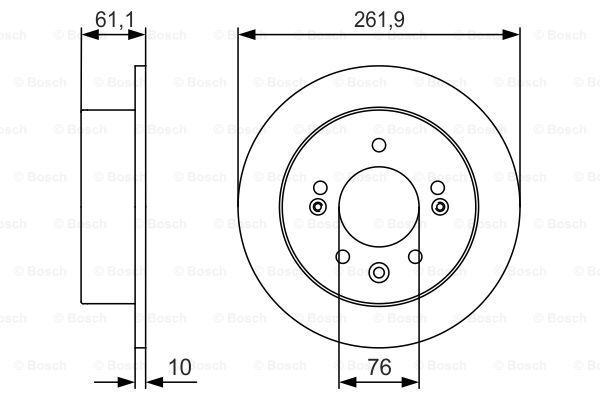 BOSCH Piduriketas 0 986 479 R09