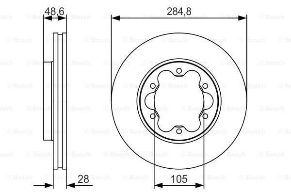 BOSCH Piduriketas 0 986 479 R27