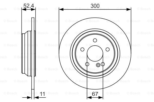 BOSCH Тормозной диск 0 986 479 S33