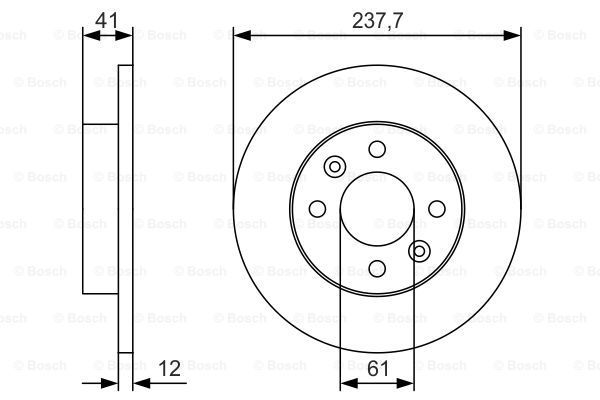 BOSCH Piduriketas 0 986 479 S45