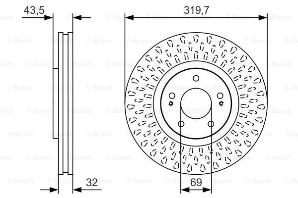 BOSCH Piduriketas 0 986 479 T01