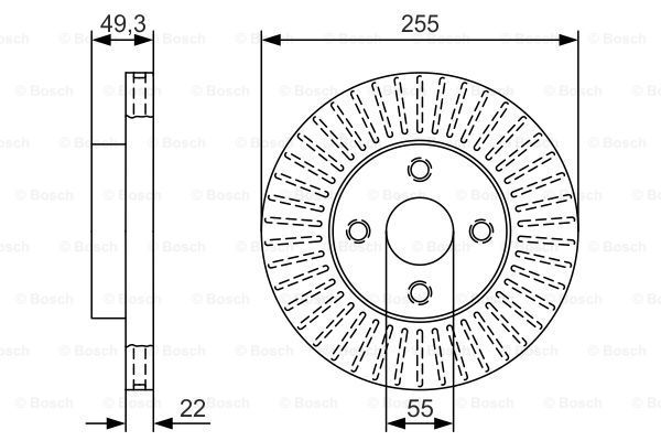 BOSCH Piduriketas 0 986 479 T11