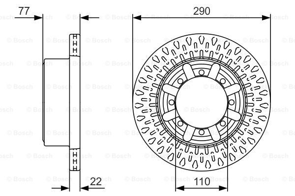 BOSCH Тормозной диск 0 986 479 V18