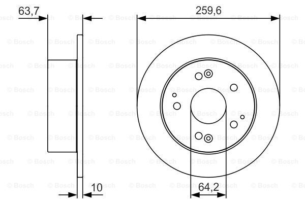 BOSCH Piduriketas 0 986 479 V39