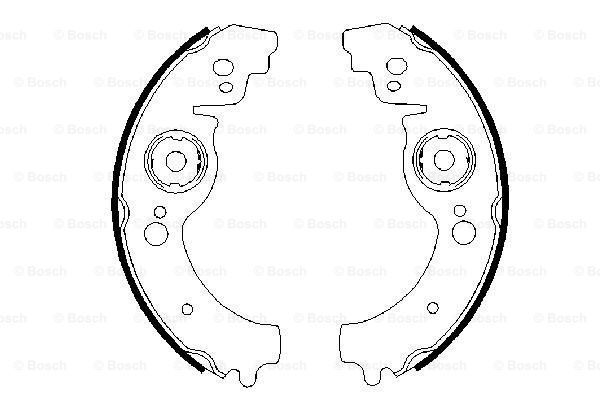 BOSCH Piduriklotside komplekt 0 986 487 334