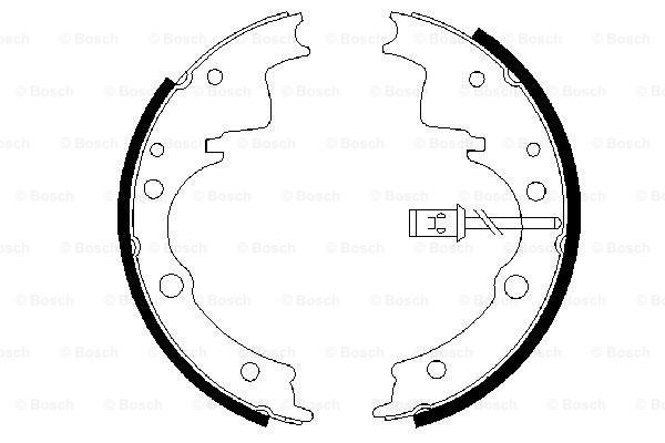 BOSCH Комплект тормозных колодок 0 986 487 375