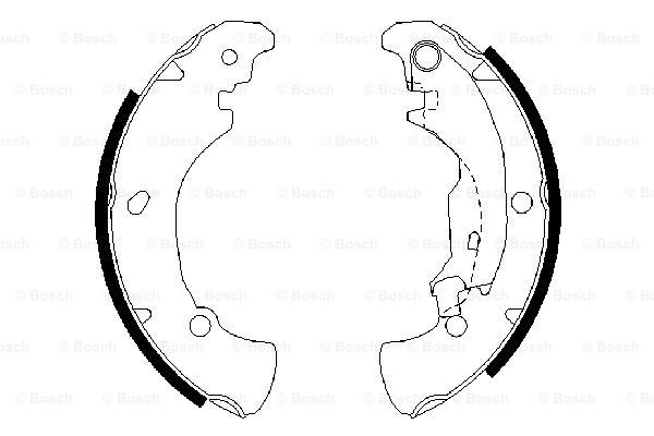 BOSCH Piduriklotside komplekt 0 986 487 560