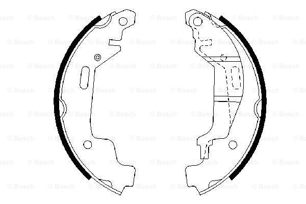 BOSCH Piduriklotside komplekt 0 986 487 576