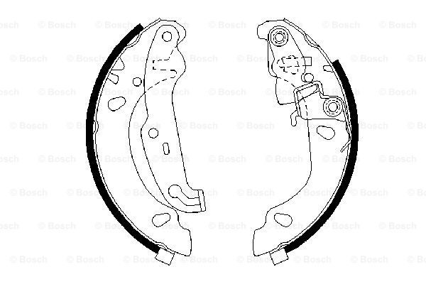 BOSCH Piduriklotside komplekt 0 986 487 624