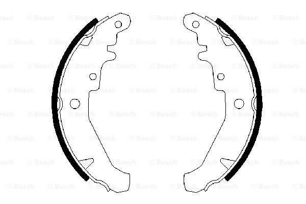 BOSCH Piduriklotside komplekt 0 986 487 630