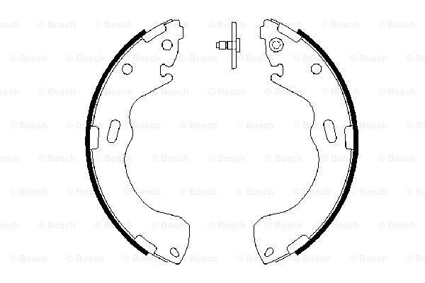 BOSCH Piduriklotside komplekt 0 986 487 631