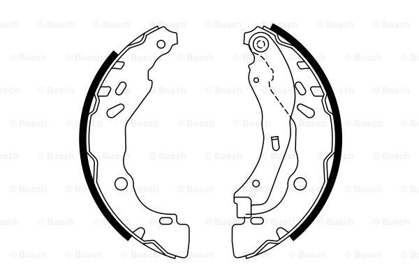 BOSCH Piduriklotside komplekt 0 986 487 782