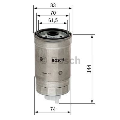 BOSCH Kütusefilter 1 457 434 322