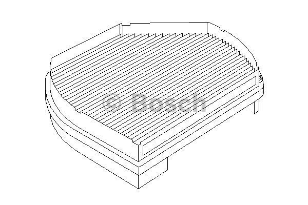 BOSCH Filter,salongiõhk 1 987 431 001