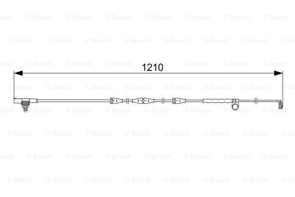 BOSCH Hoiatuskontakt, piduriklotsi kulumine 1 987 473 054