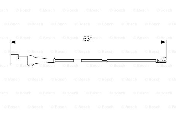 BOSCH Сигнализатор, износ тормозных колодок 1 987 473 574